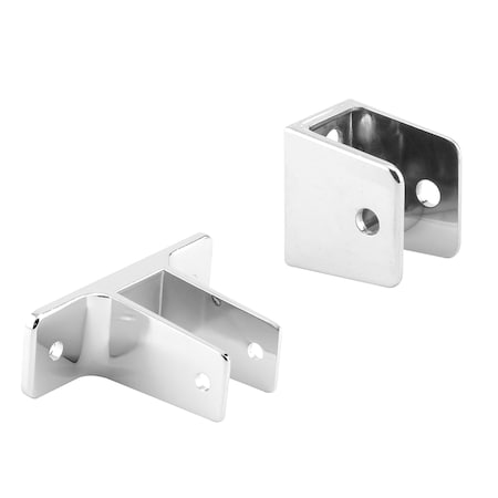 PRIME-LINE Panel Bracket Wall Kit, For 1 in. Panels, Zinc Alloy, Chrome Plated Single Pack 656-2896